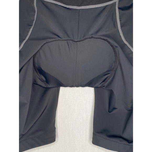 Sport Gear Mens Bike Shorts Black Reflectors Crotch Padding Size Large - Picture 3 of 8